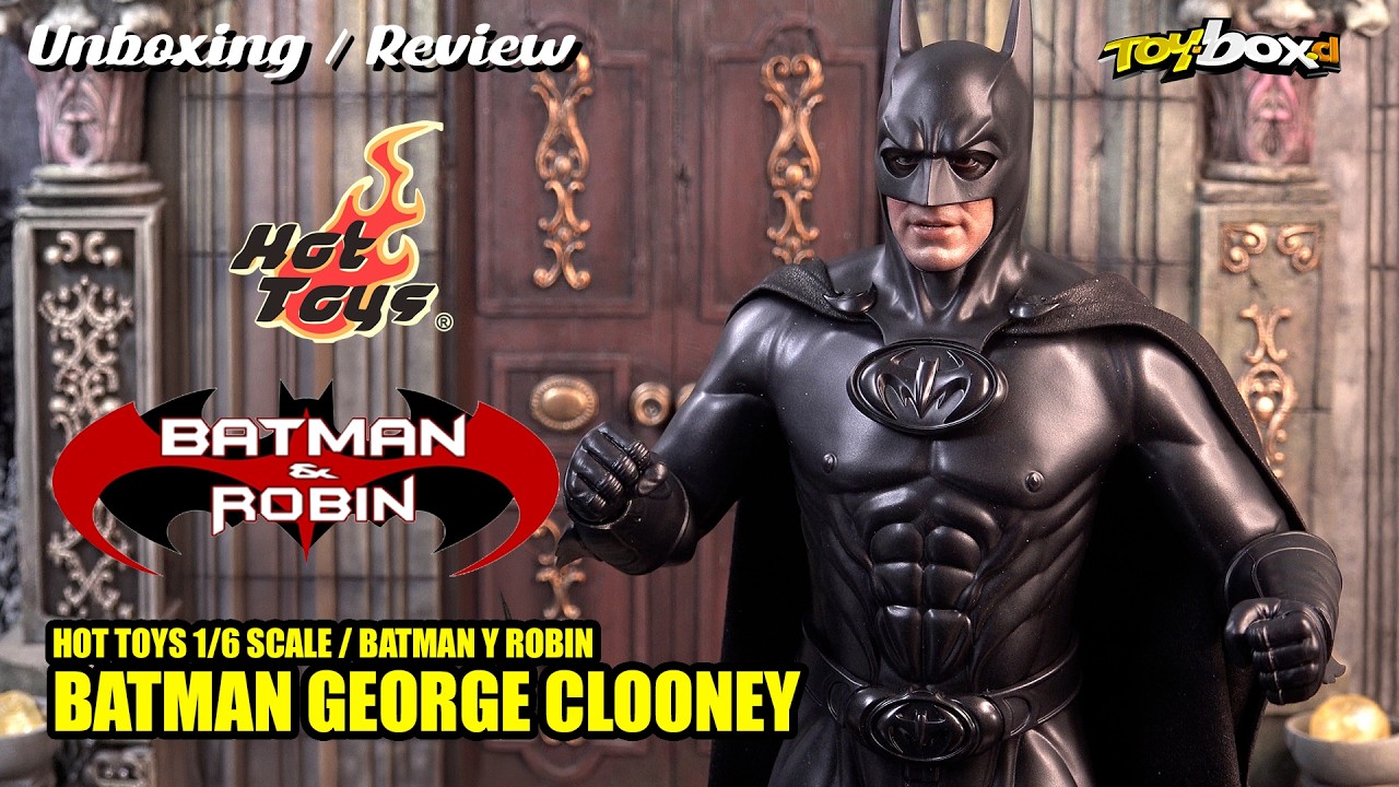 HOT TOYS 1/6 Batman & Robin Batman George Clooney unboxing review