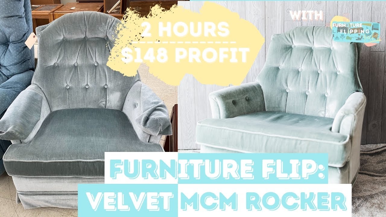| Flipping a $10 MCM Chair in 2 Hours | Easy $160 DIY Thrift Flip | Furniture Flipping Teacher |