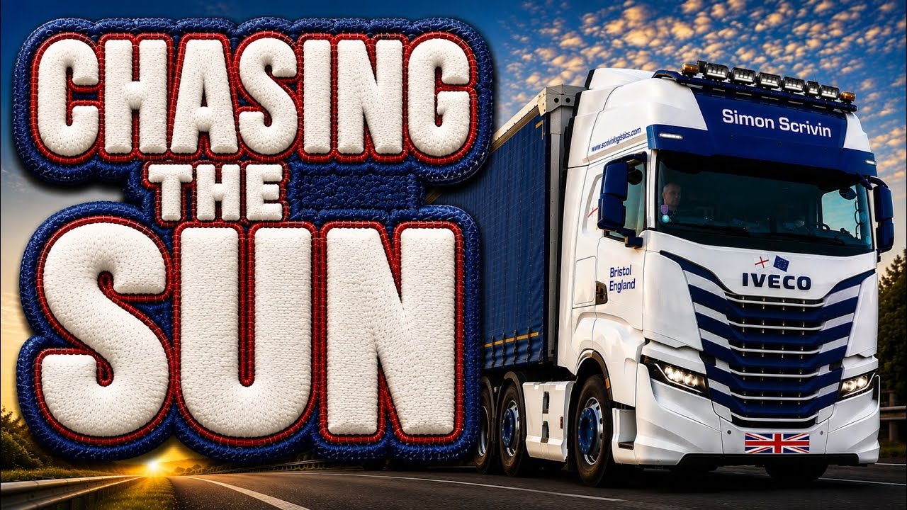 Newbie Trucker in Europe  #Ep: 4  Chasing The Sun: Gloucester Toulouse Oradour-Sur-Vayres Newtown UK