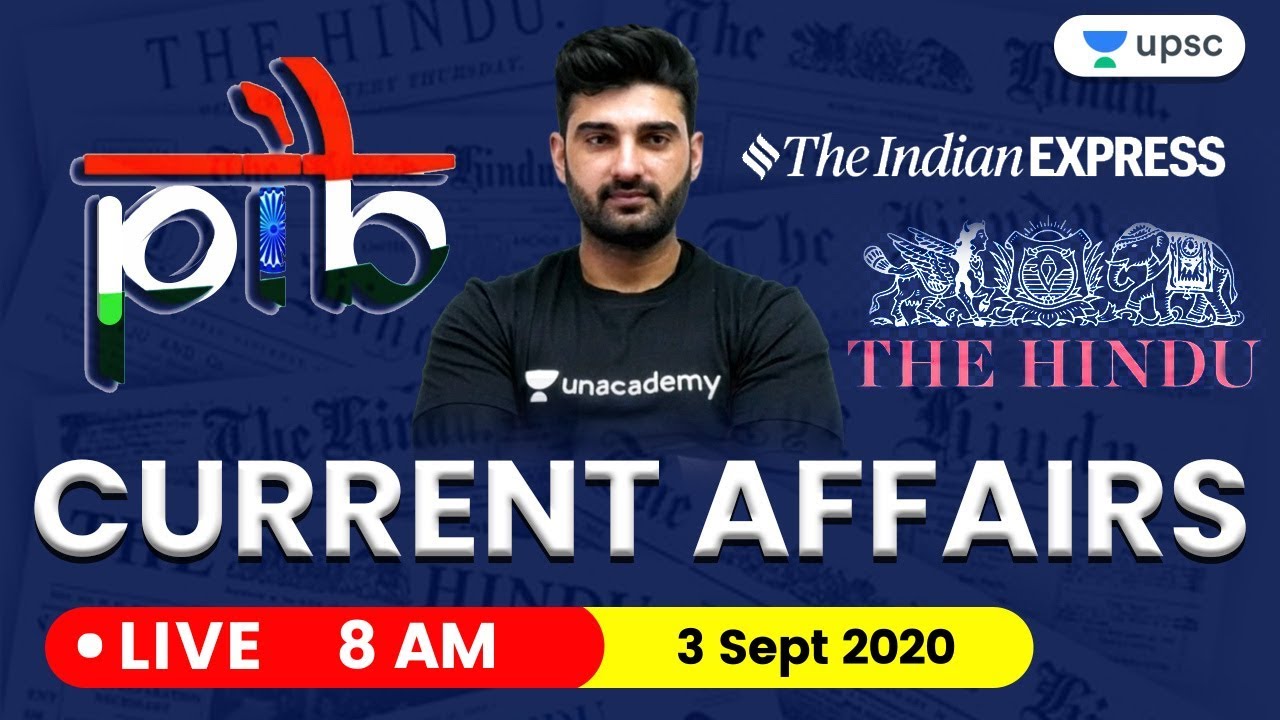 Daily Current Affairs in Hindi by Sumit Sir | 3 September 2020 The Hindu PIB for IAS