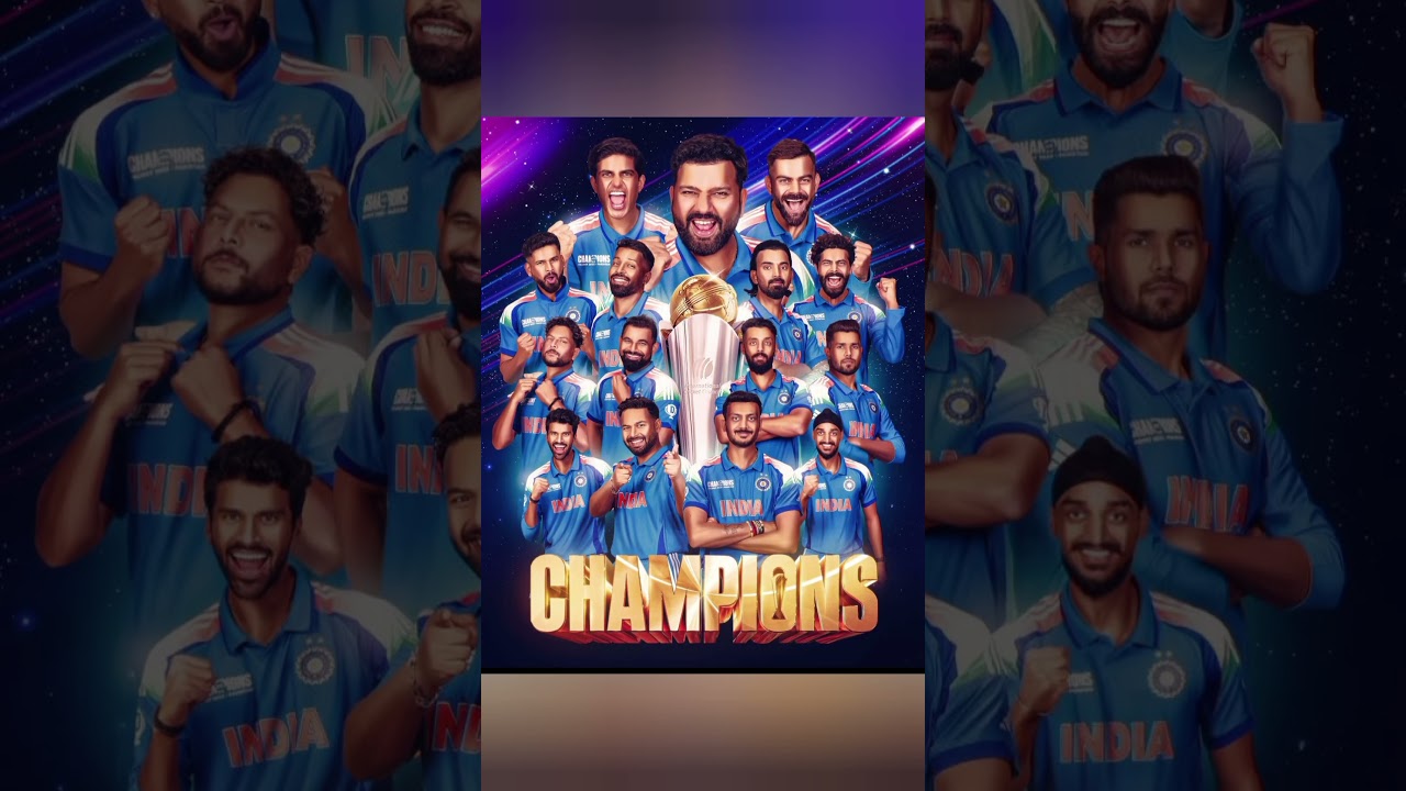 India Beats NZ and Win CT2025 Trophy #ct2025