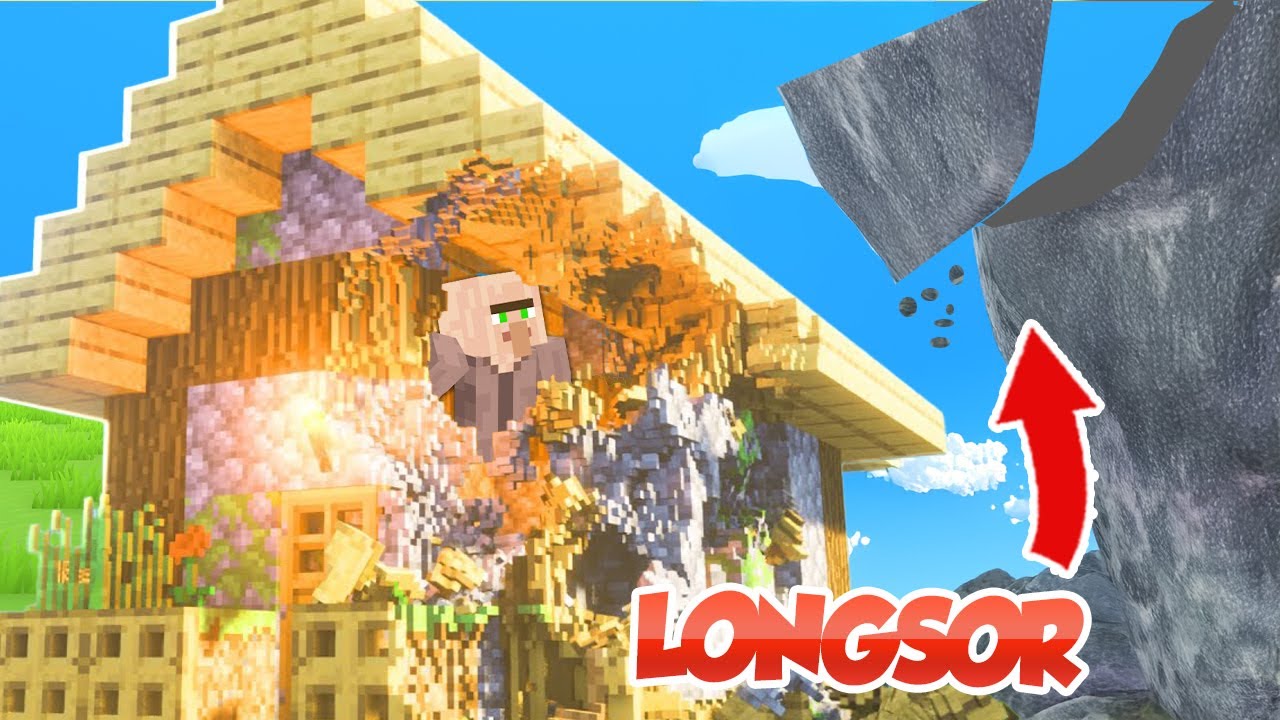 KASIHAN SEKALI VILLAGER INI RUMAHNYA KETIBAN LONGSOR BATU !!!