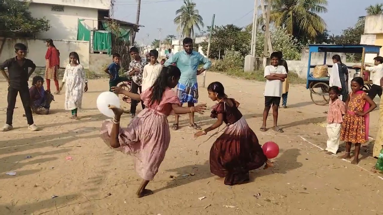 Balloons game #childrens#pongal games