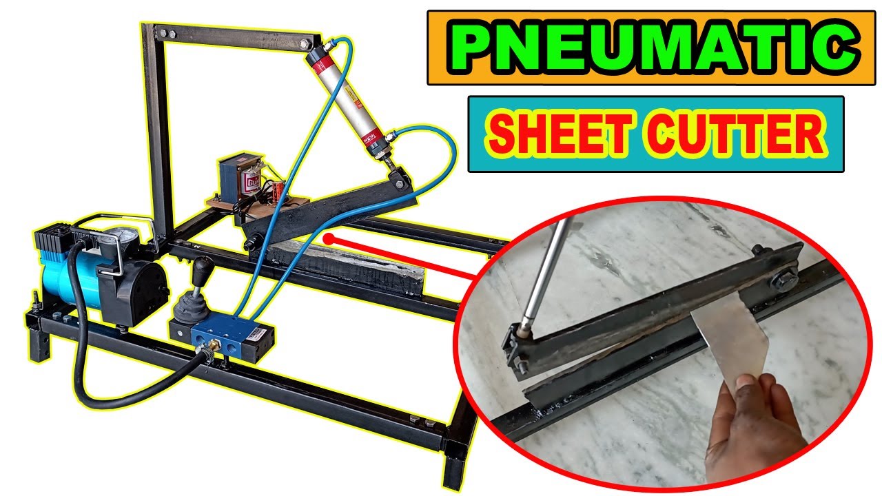 DIY PNEUMATIC SHEET CUTTER || MECHANICAL PROJECT || PROJECT SOLUTION