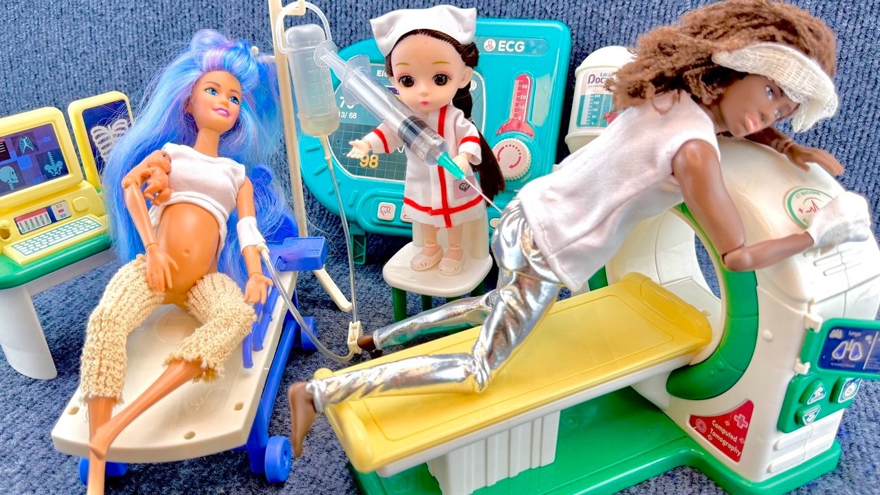 15 Minutes Satisfying with Unboxing Doctor Toys，Ambulance Playset Collection ASMR