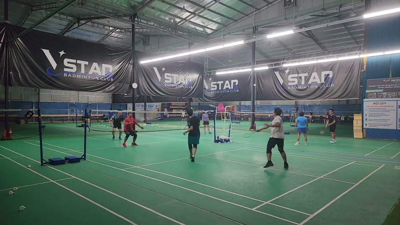2502 MD  [CLVK ]🤾‍♂️ GUN/ Ngoan🏸 Bình / Hoha - HAPTHY Badminton - Sân Cầu lông Vstar
