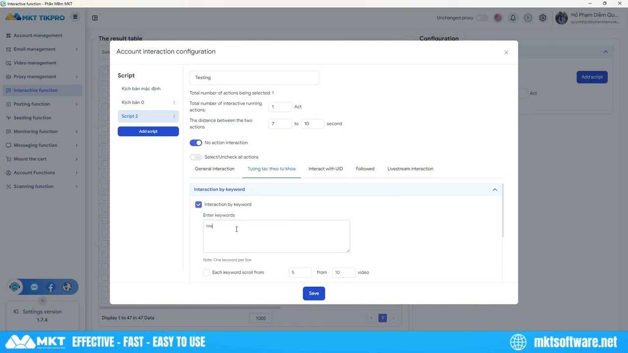 MKT TIKPRO - TikTok Automation Tool - Grow Multiple Accounts Automatically | MKT Software
