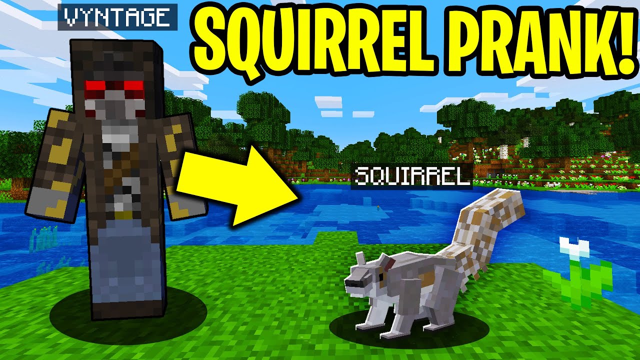 TROLLING AS A SQUIRREL IN MINECRAFT!