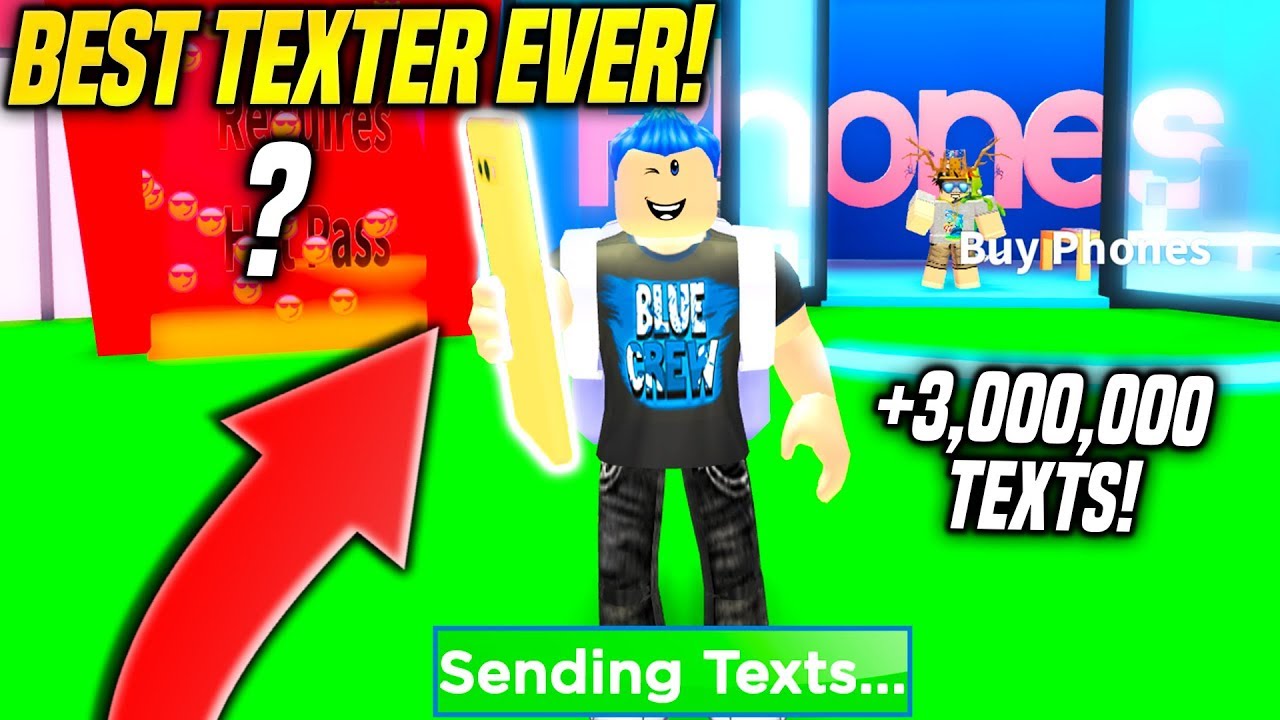 BECOMING The BEST TEXTER IN TEXTING SIMULATOR!! *MILLIONS OF TEXTS* (Roblox)