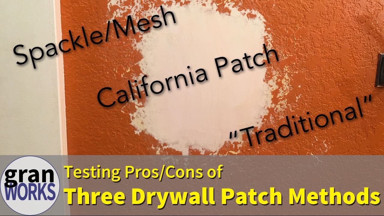 Comparing Three Drywall Patch Methods