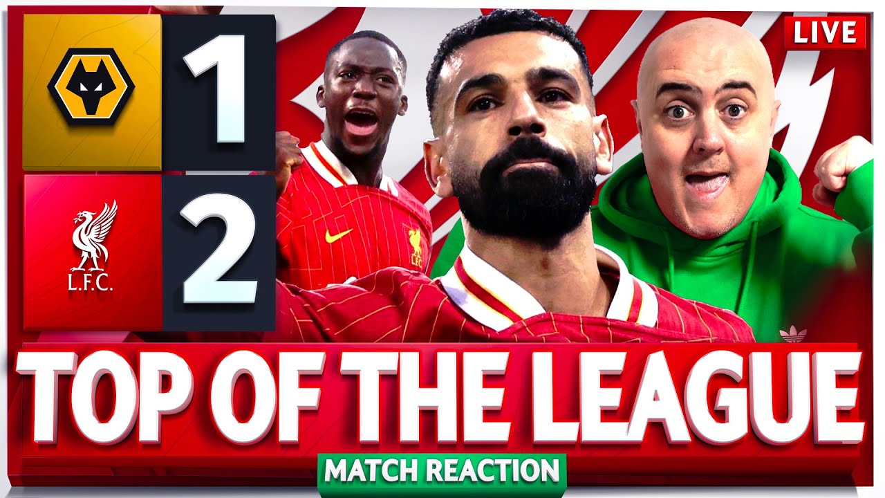 WOLVES 1-2 LIVERPOOL! TOP OF THE LEAGUE! Craig's LIVE Match Reaction