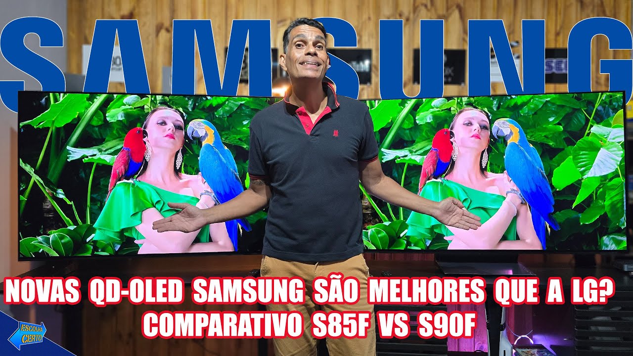 Samsung S85f vs S90f Confronto QD OLED! Será que eles conseguem superar o OLED da LG?