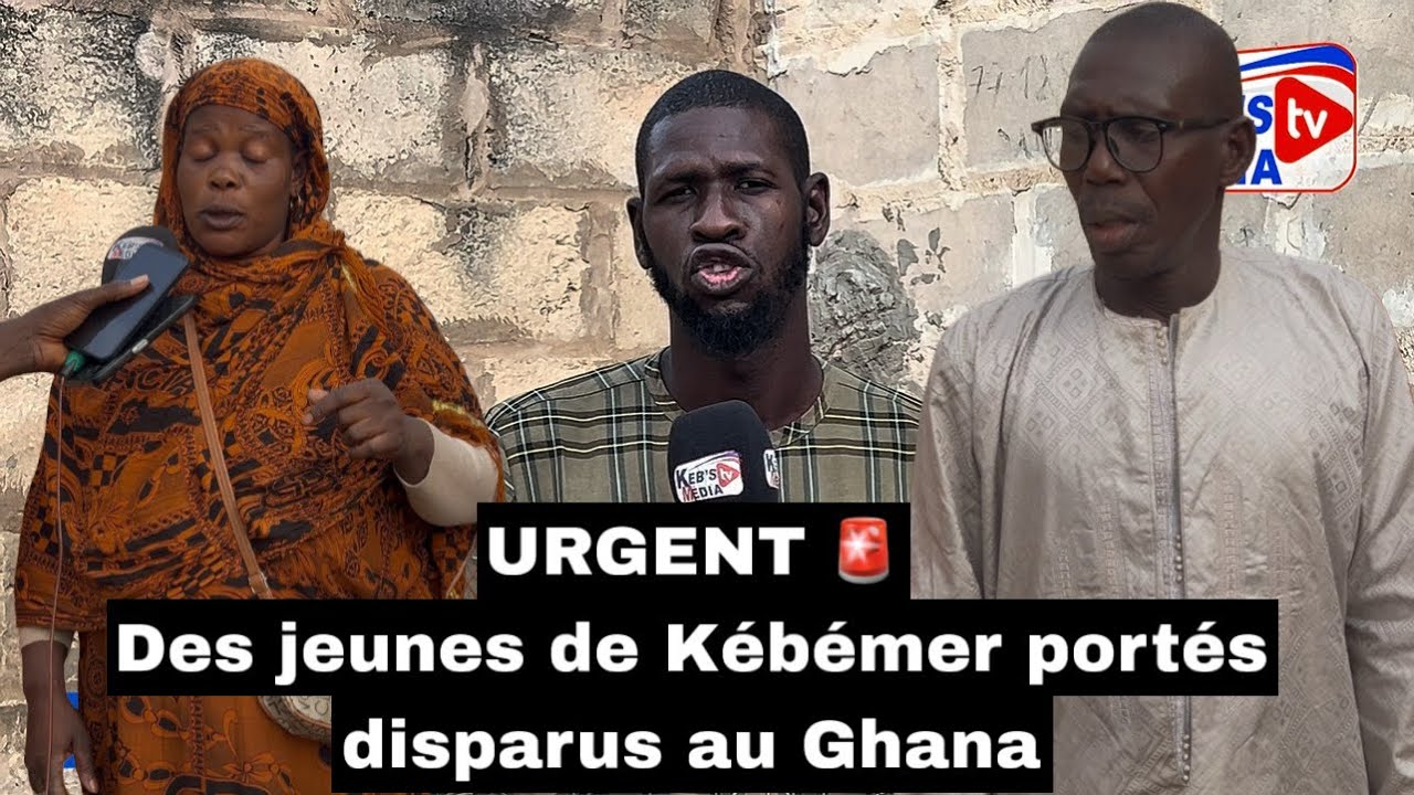 🚨 Disparition inquiétante de jeunes de Kébémer au Ghana…..Sama Dom daniou ko ……….