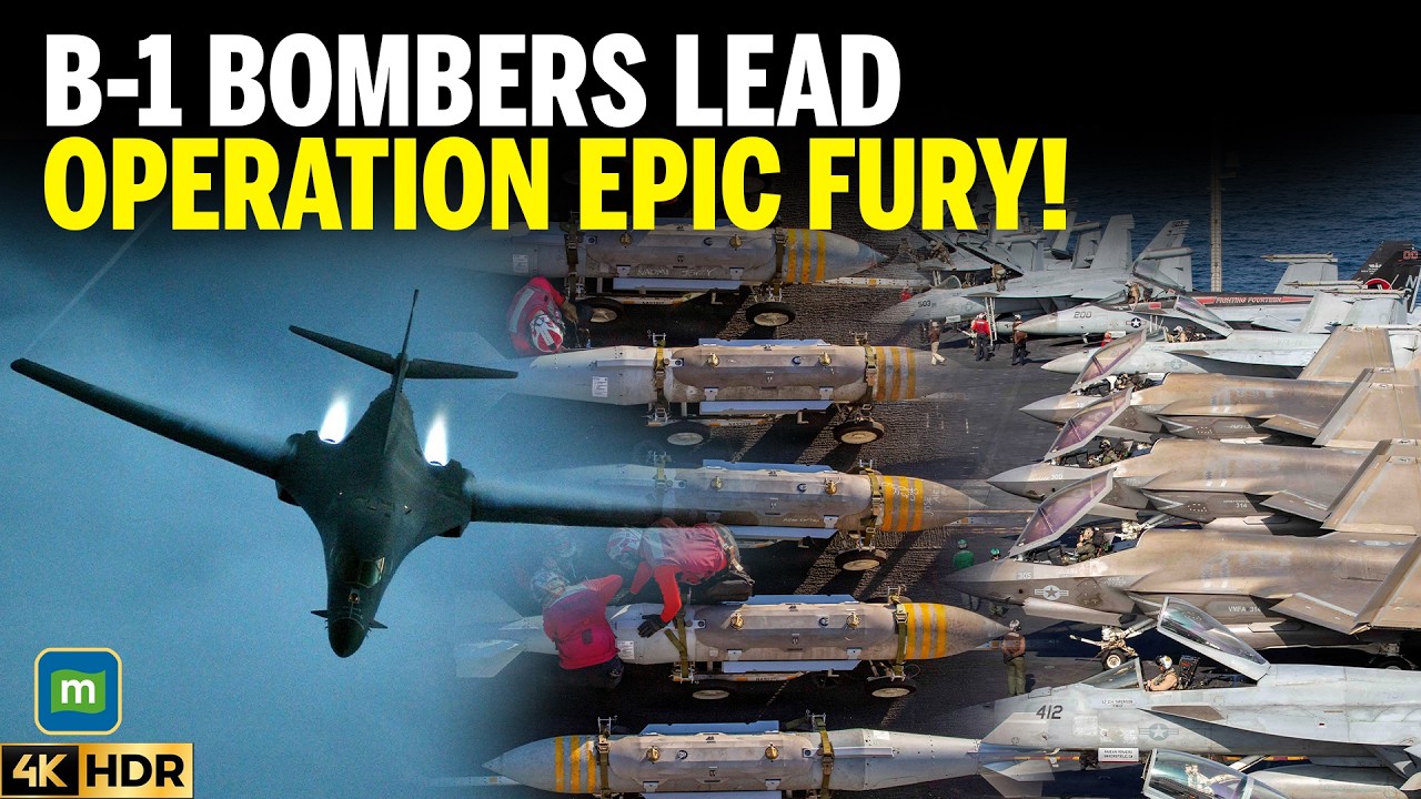 New Pentagon Video Showcases U.S. B-1 Bombers Strike Deep Inside Iran | N18G | 4K