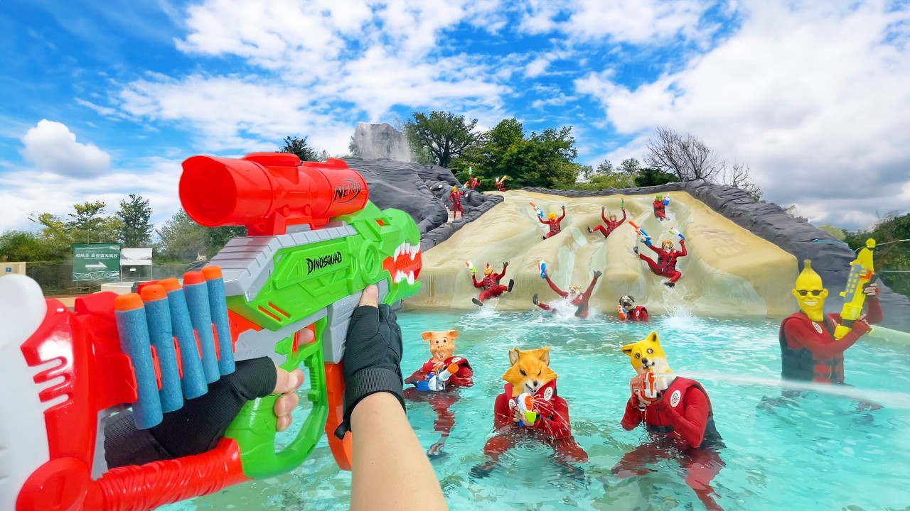 Nerf War | Ultimate Water Park Battle 6 (Nerf First Person Shooter)