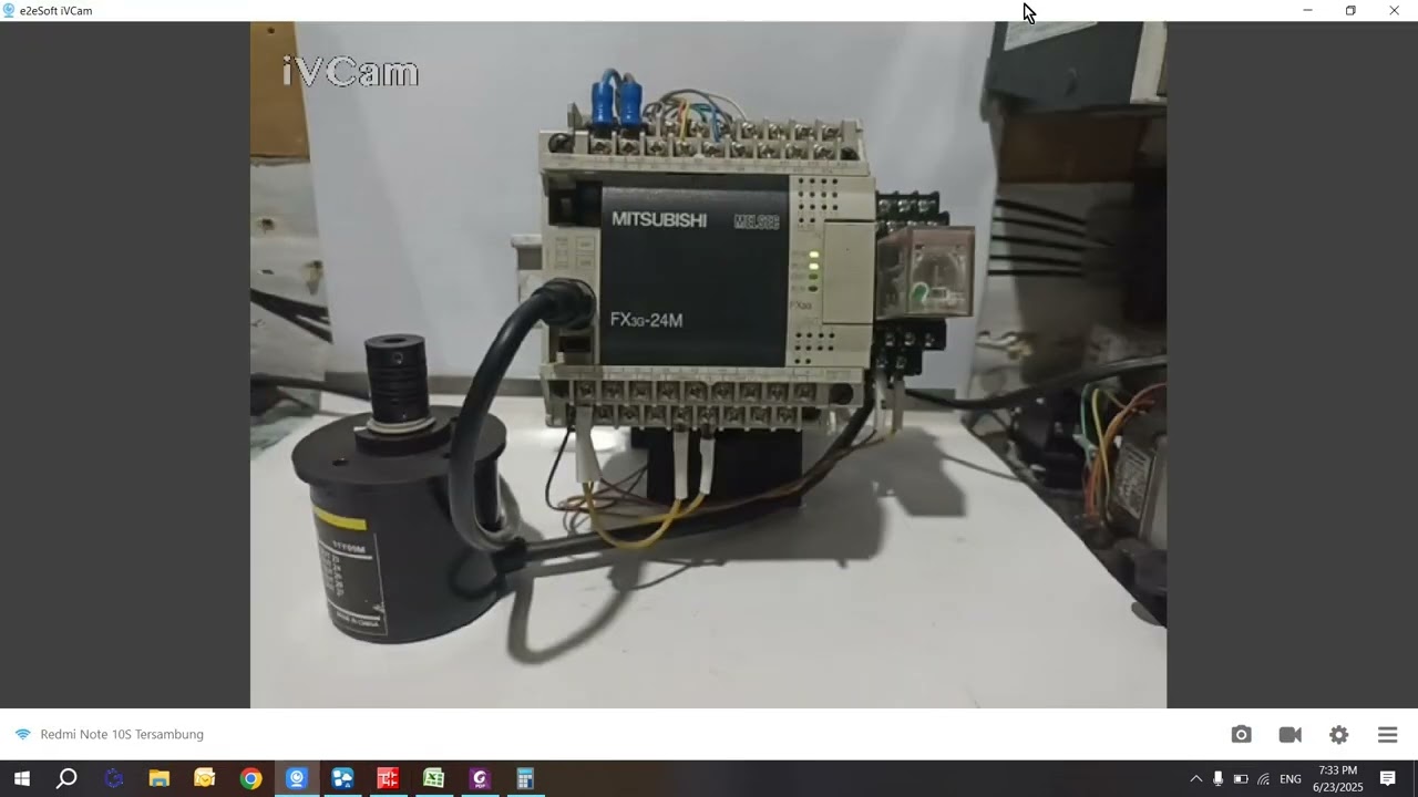 Mitsubishi FX3G pembacaan Encoder Absolute Omron E6CP