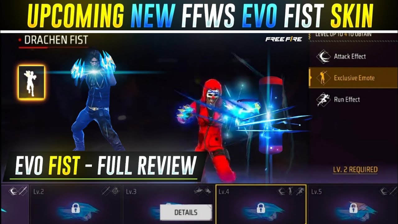 NEW EVO FIST SKIN FREE FIRE | EVO FIST SKIN - FULL DETAILS | EVO FIST SKIN DATE | FF NEW EVENT