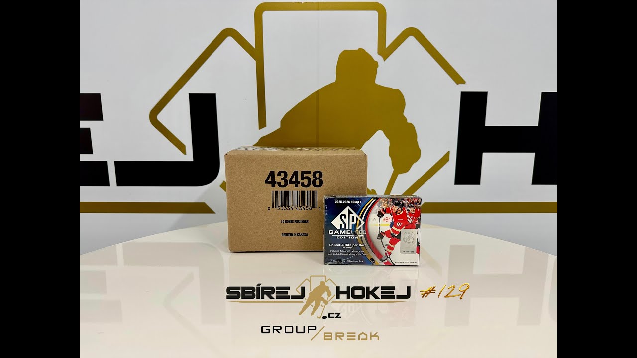 GROUP BREAK #129 TEAM BUY 2025-26 SP GAME USED INNER CASE 2. živě na SbirejhokejCZ