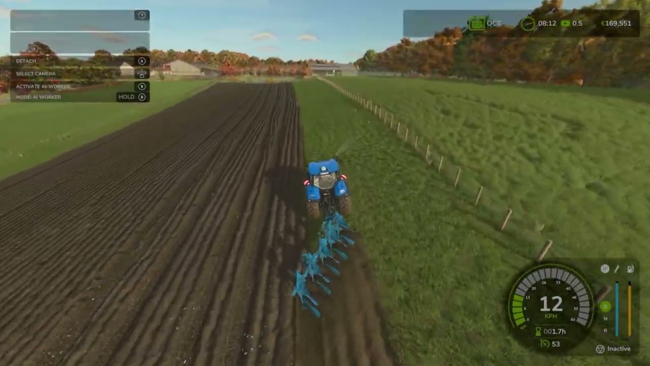 Plowing fields and picking stones in pichnniere valley timelapse 