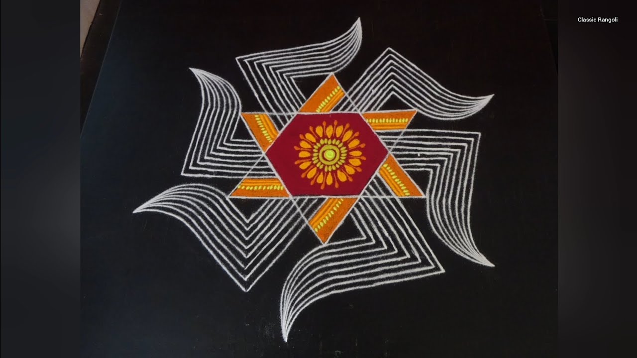 Diwali Kolam / Puratasi Maadha Kolam / Friday Padi Kolam / 5×3 Dots kolam / Classic Rangoli