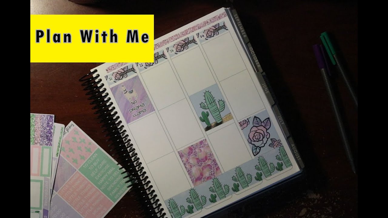 Erin Condren Vertical LifePlanner Plan With Me - A Wide-Open Week