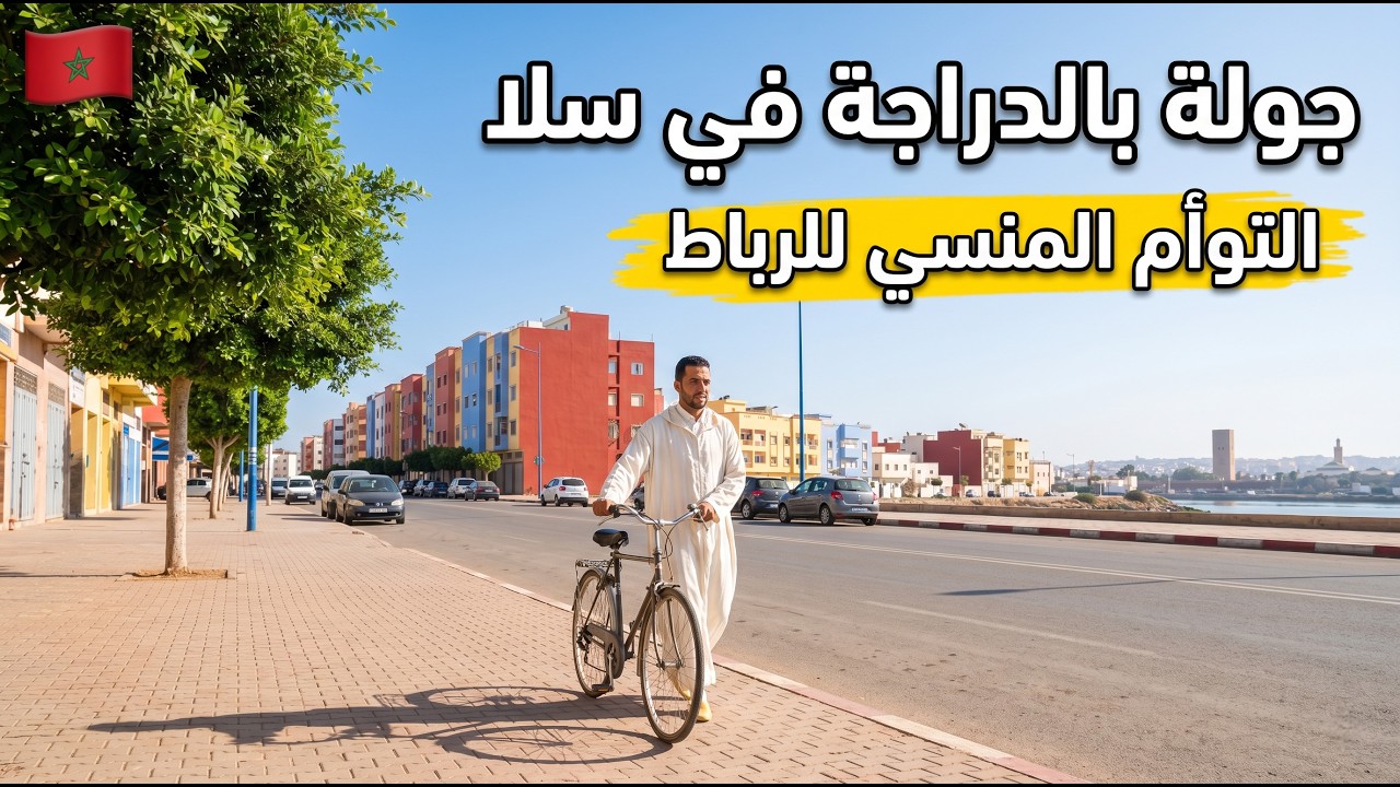 Bike Tour in Salé 🇲🇦 | Rabat Forgotten Twin [ASMR]
