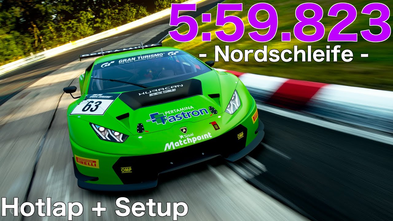 GT SPORT - Lamborghini Huracan GT3 - Nordschleife - Hotlap + Setup