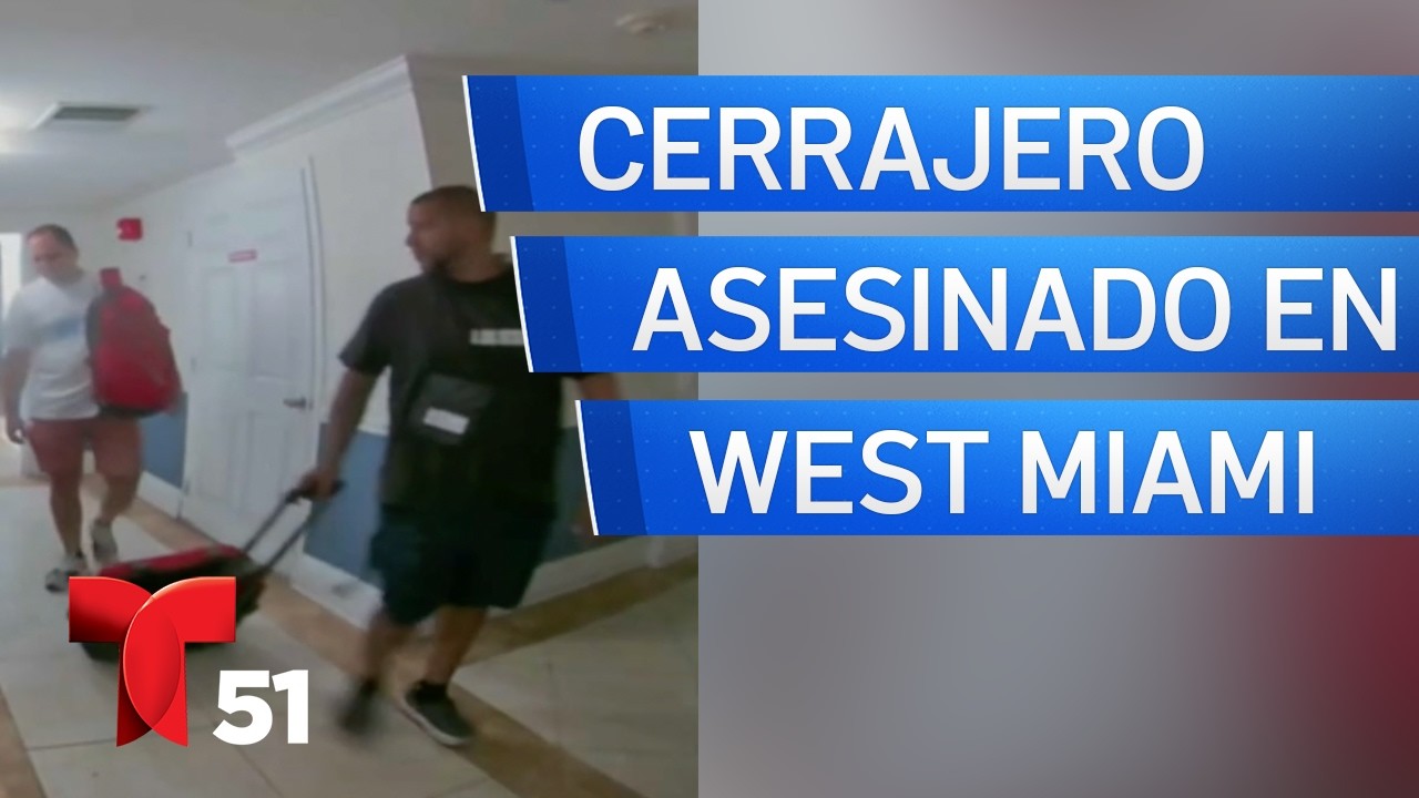 Últimos momentos del cerrajero antes del disparo en West Miami