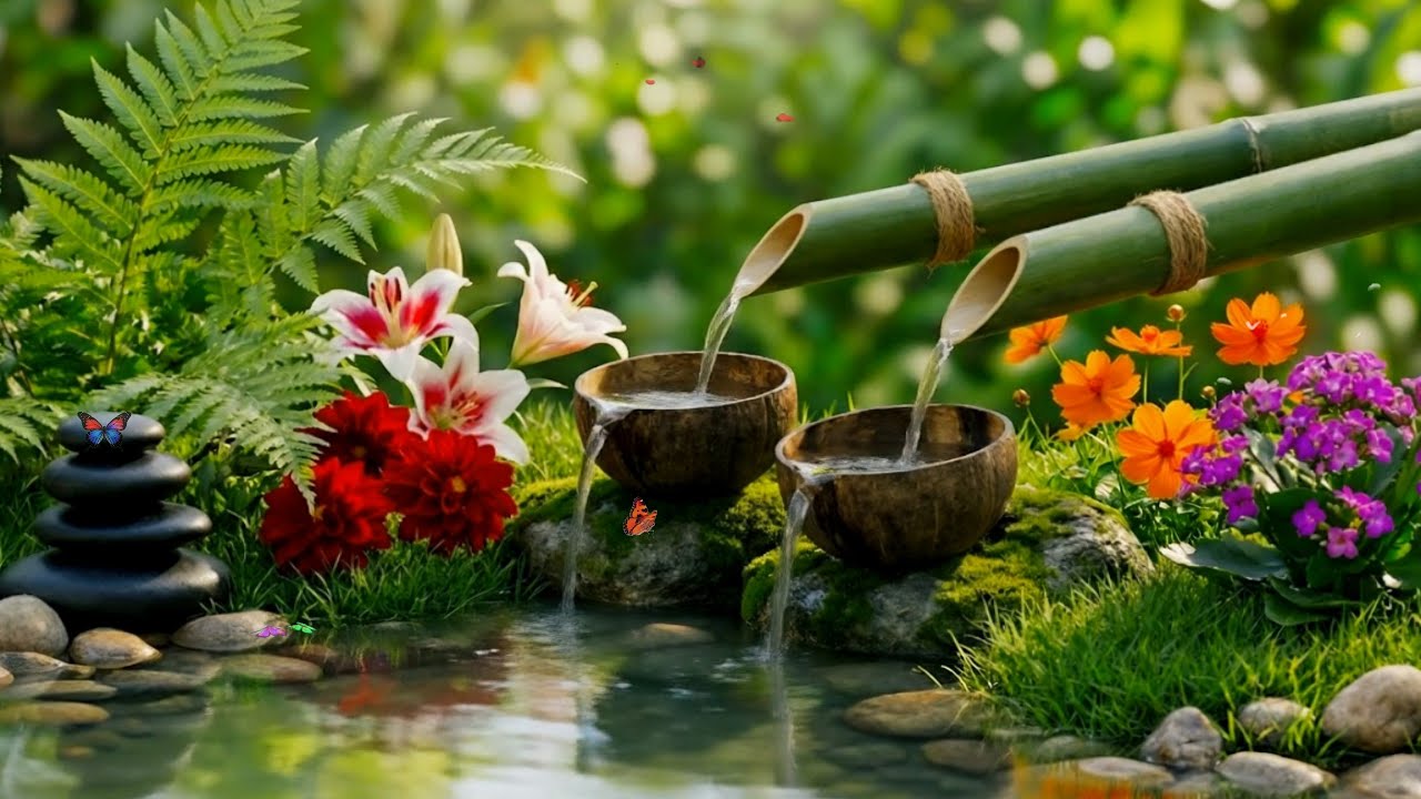 Healing Music with Flowing Water Sounds for Deep Sleep, Relaxation & Calm Mind