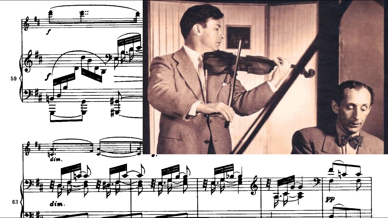 Brahms: Violin Sonata No. 3 in D minor, Op. 108 (Milstein, Horowitz)