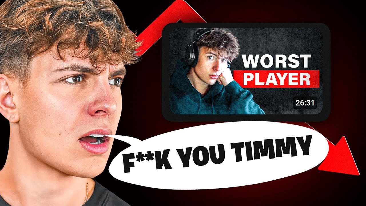 Clix Reacts to my Video... he is MAD at me.