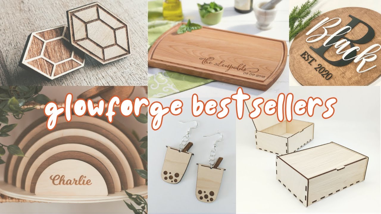 7 Bestselling Glowforge Products To Make // Glowforge Business Ideas // The Charmed Maker