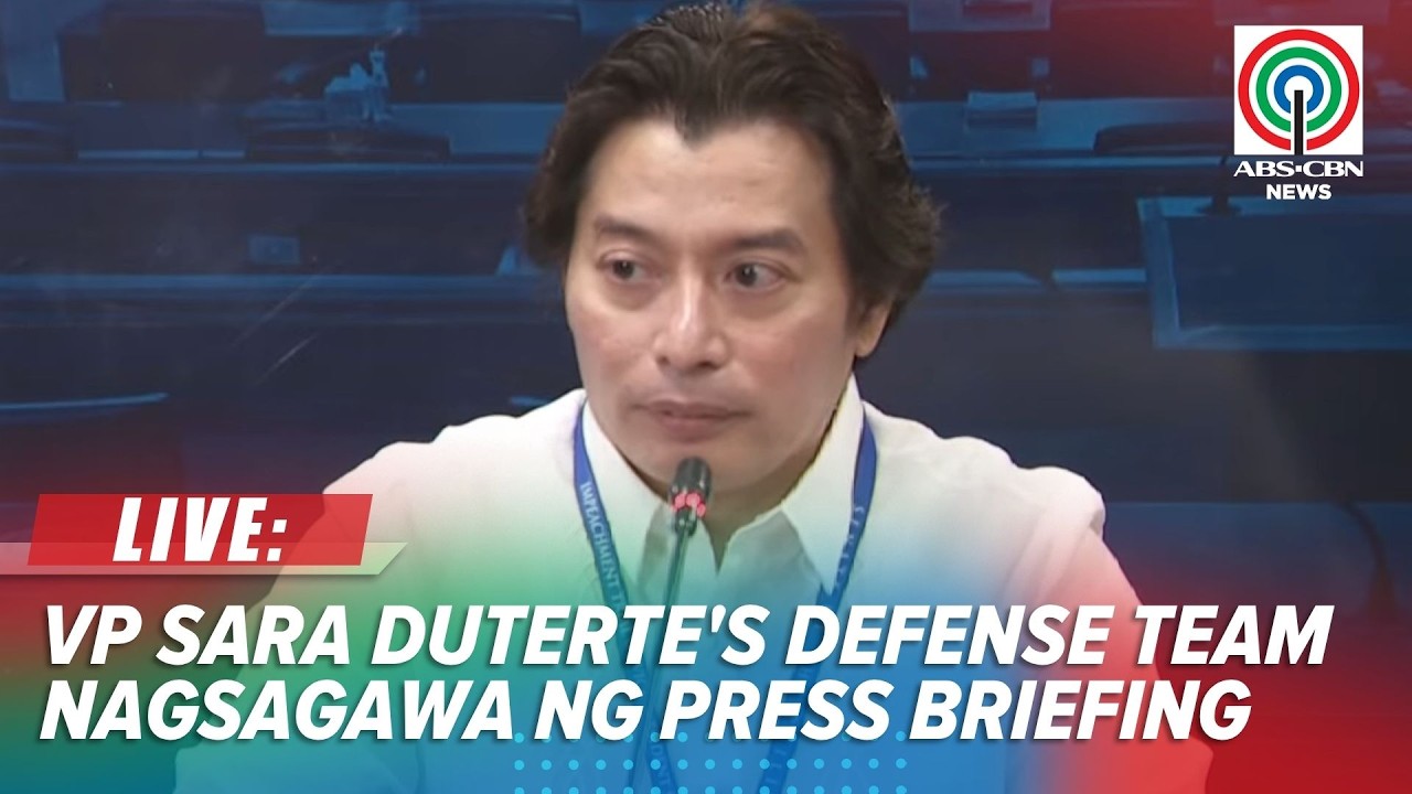 LIVE: Defense team holds press briefing after Day 5 of impeachment trial | July 14, 2026