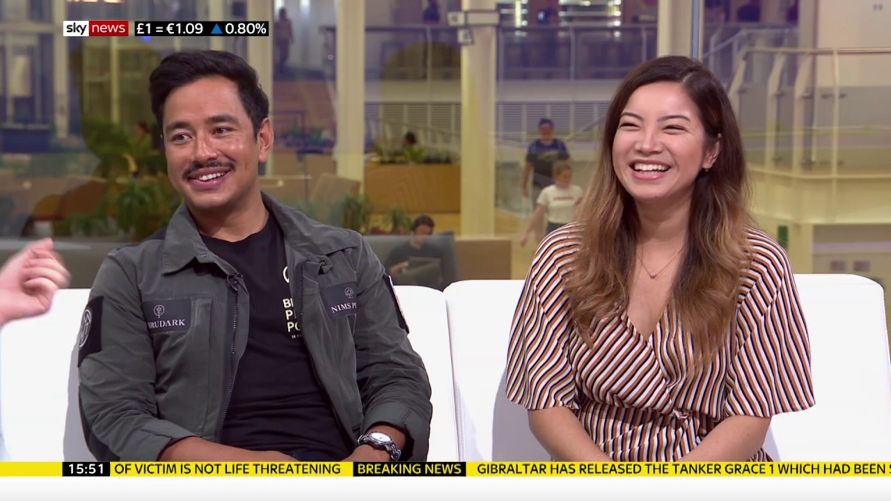 Nirmal Purja MBE (Nims dai) at the Kay Burley Show