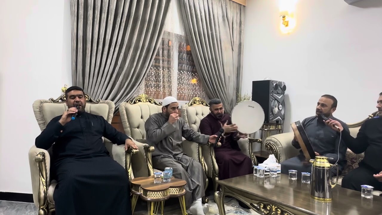 جلسة انشاد المنشد عبدالله الجميلي والشيخ خلدون هلال والمنشد زيد النعيمي في بيت المنشد احمد عبدالستار