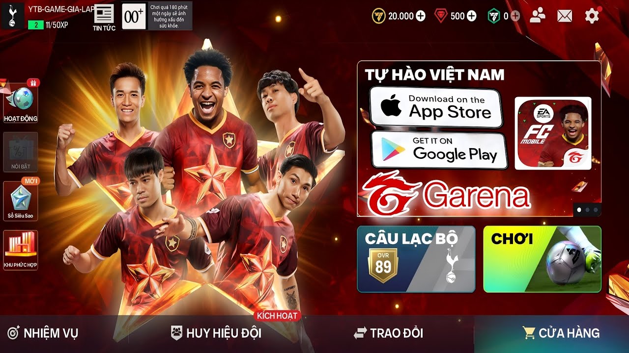 FC MOBILE VIỆT NAM GARENA ĐÃ CHÍNH THỨC PHÁT HÀNH TRÊN ANDROID & IOS