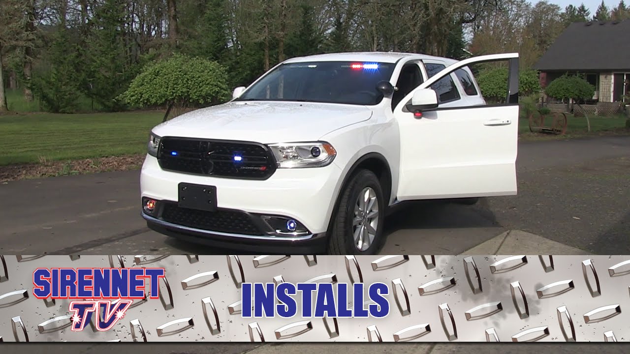 A Dodge Durango unmarked Patrol Car Installation