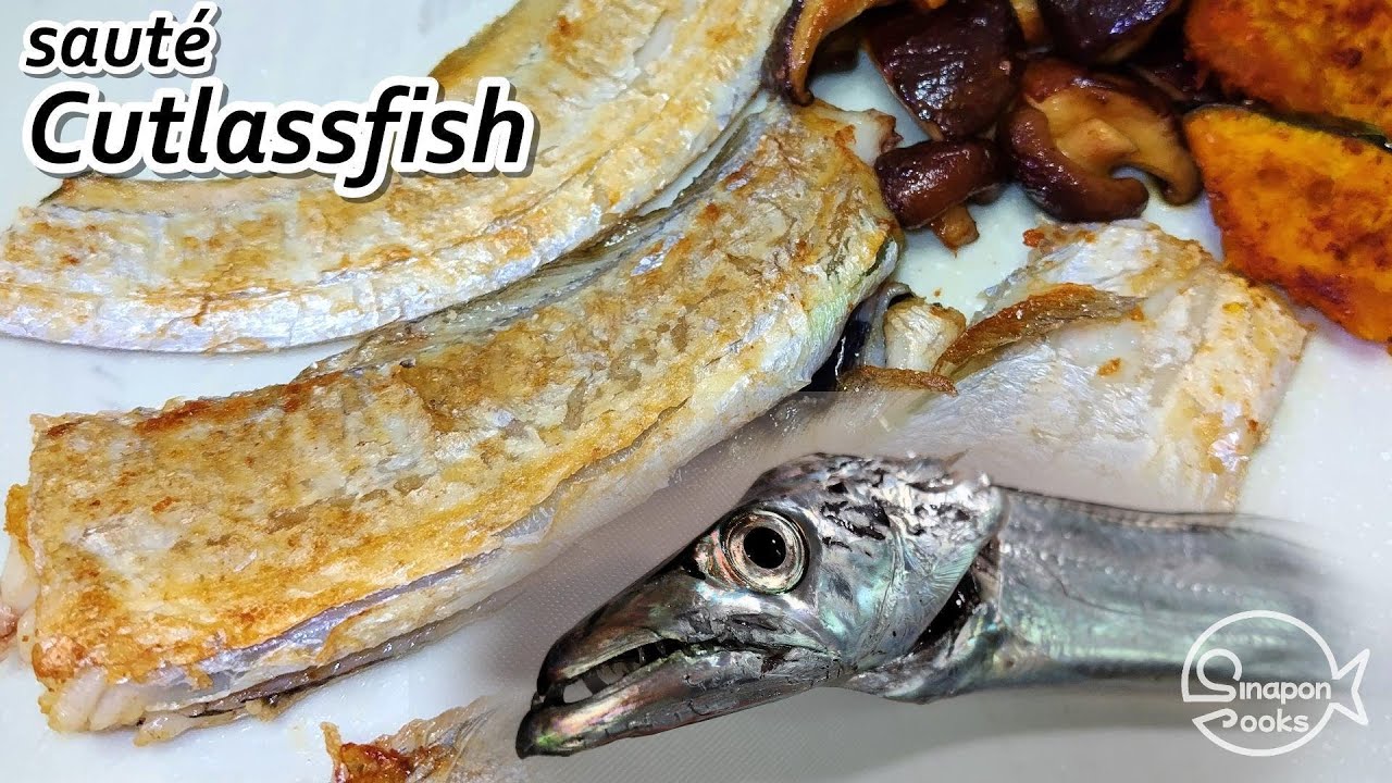 Cutlassfish I caught, clean and sauté, simple delicious cooking