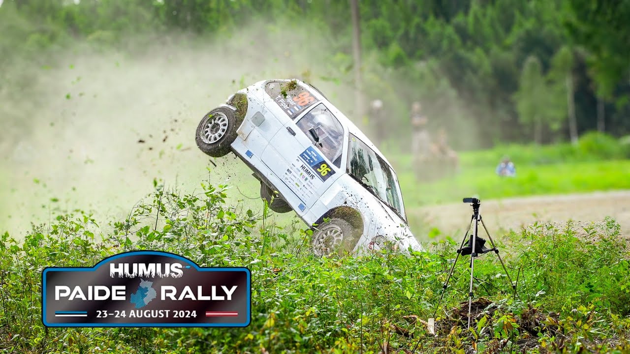 Humus Paide Rally 2024 - Close calls, crash