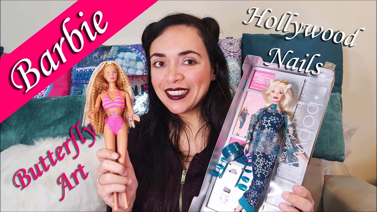 Butterfly Art Barbie 1998 & Hollywood Nails Barbie 1999 - Box opening & review (English Version)