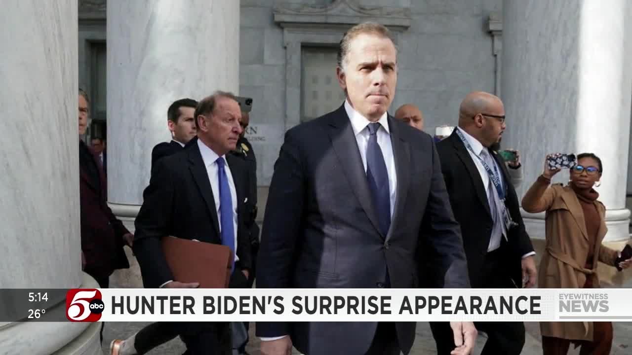 Republicans push ahead with Hunter Biden contempt charge after his surprise visit to Capitol Hill