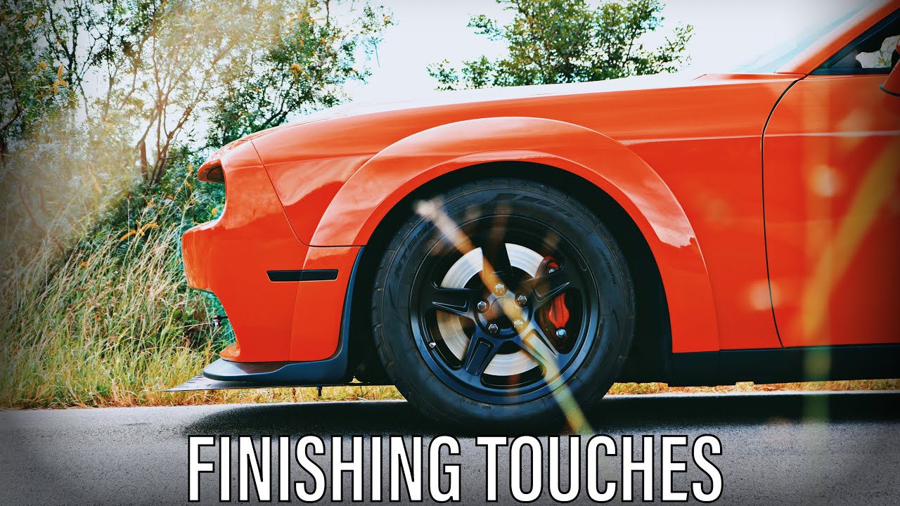 Finishing Small Details On The Widebody Challenger And NEW FORGED CARBON STEERING WHEEL REVEAL!!!