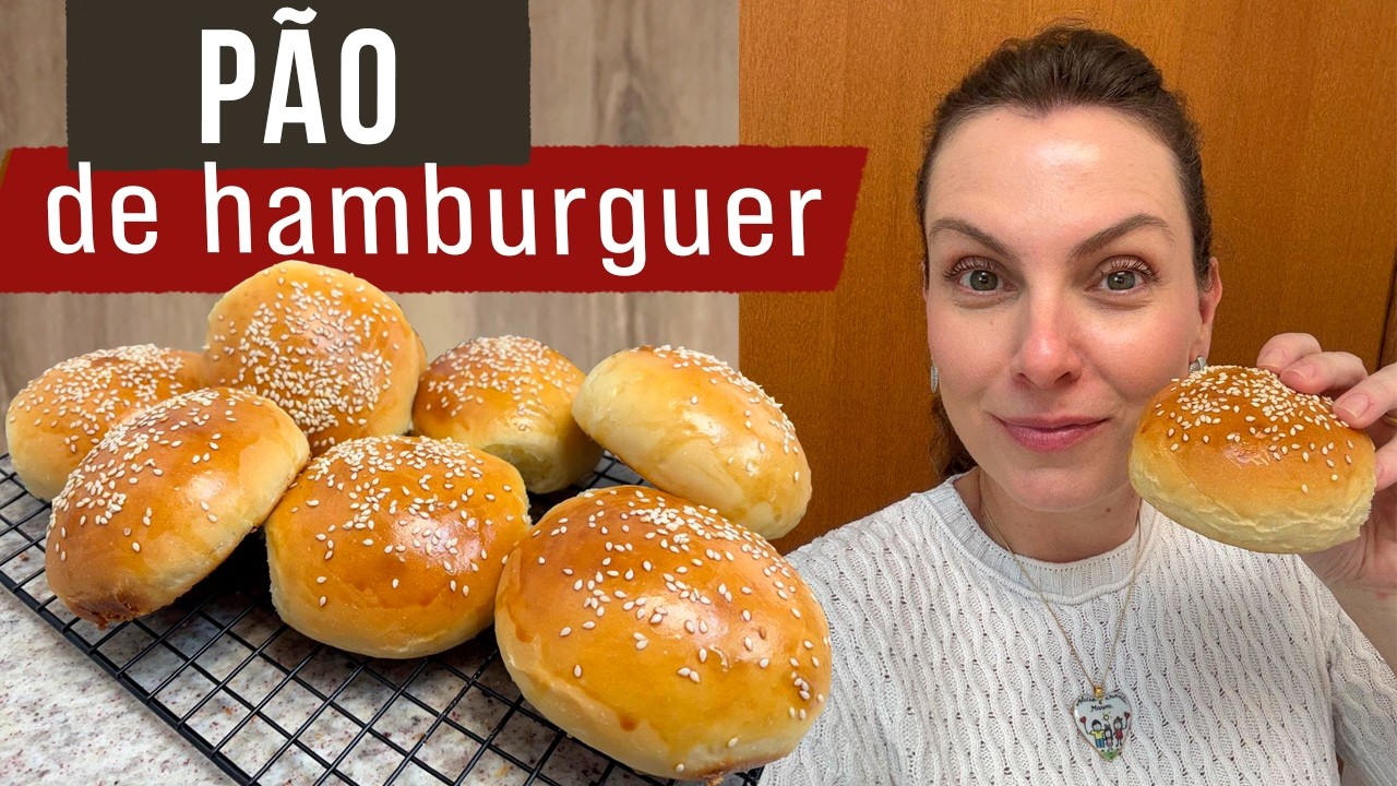 PÃO DE HAMBURGUER | FOFINHO E MUITO FÁCIL DE FAZER