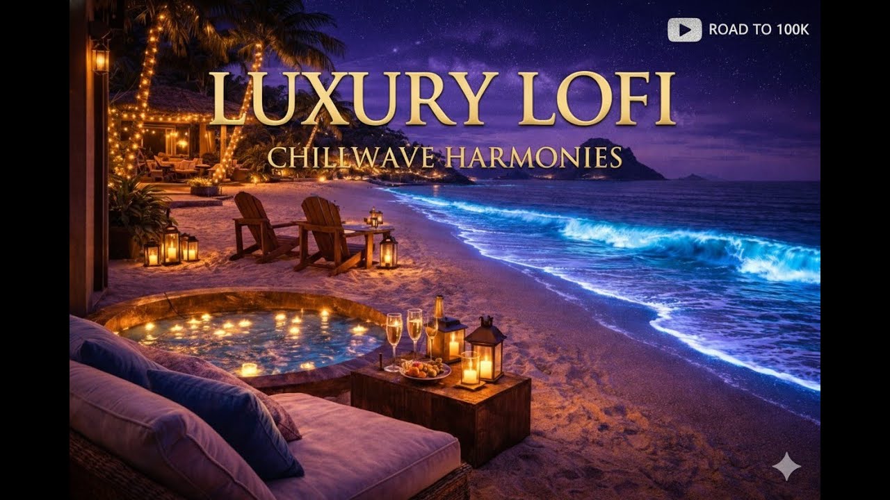 Luxury Lofi 🥂 Private Island Escape • Midnight Bioluminescence • Deep Focus & Elite Relaxation