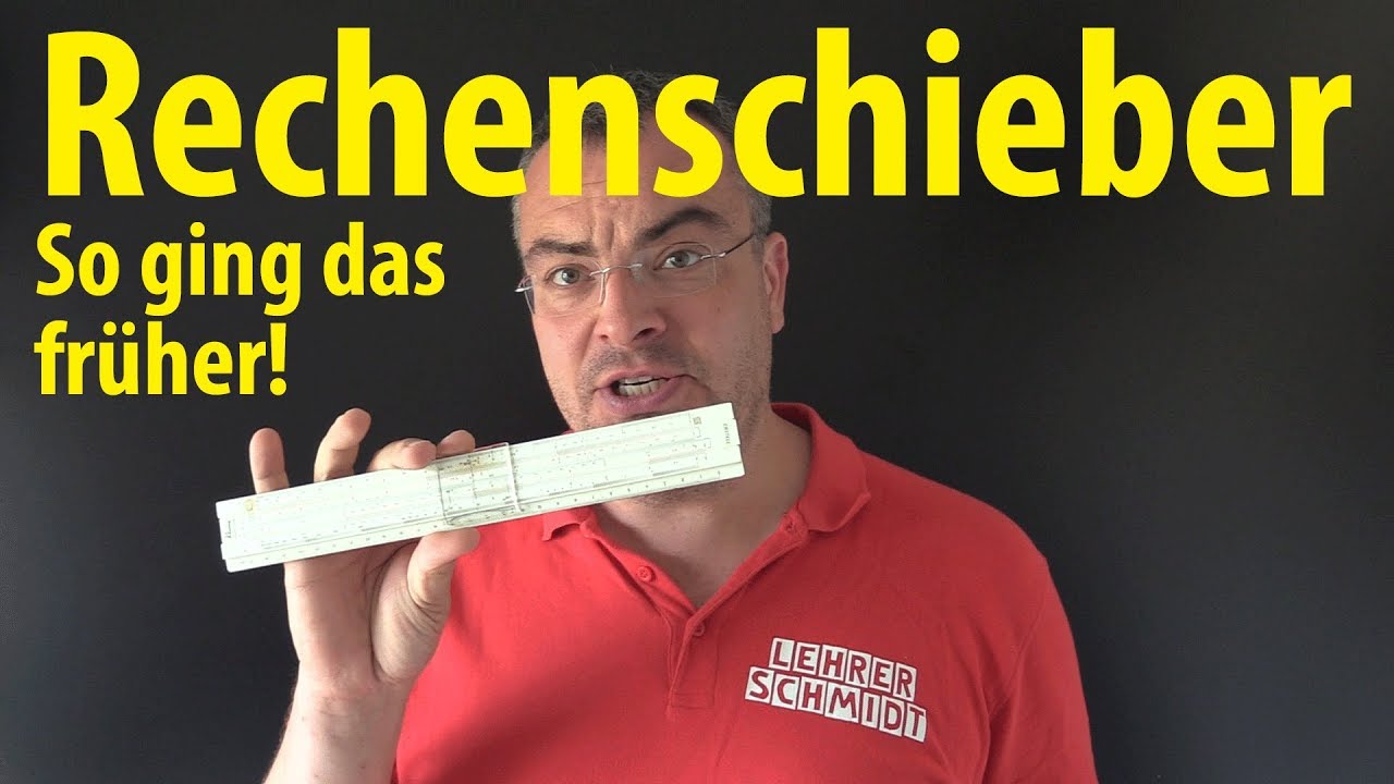 Rechenschieber - Das war früher der Taschenrechner! | Lehrerschmidt - einfach erklärt!