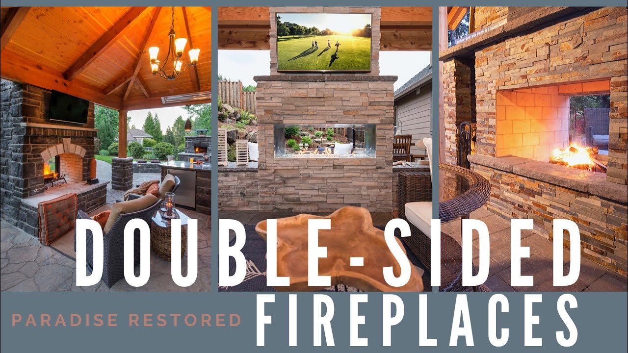 Double-Sided Fireplaces Outdoor