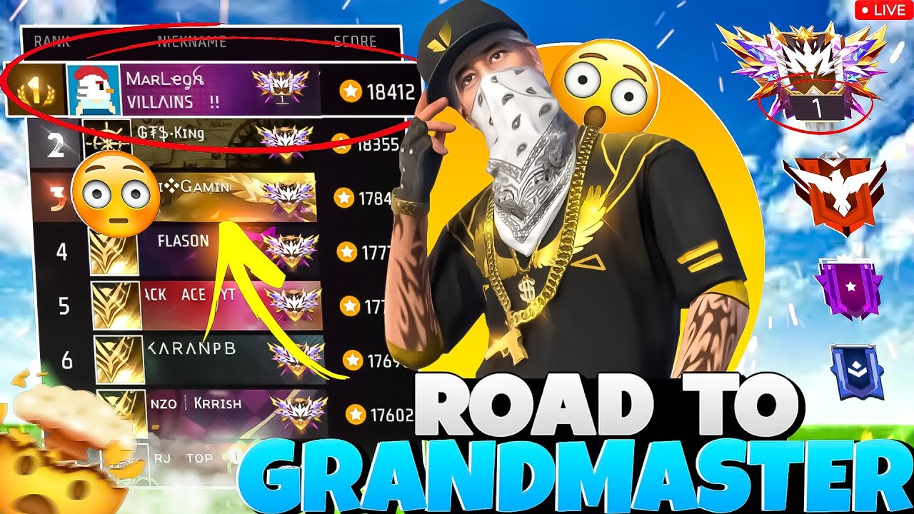 NEW SEASON BR RANKED TOP 1 GRANDMASTER😱 | #tondegamer  #freefirelive #gyangaming  #totalgaming