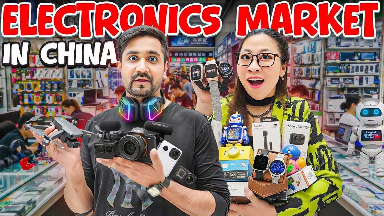Inside the BIGGEST Electronics Market in China 🇨🇳 | Cheapest Gadgets & Tech Tour