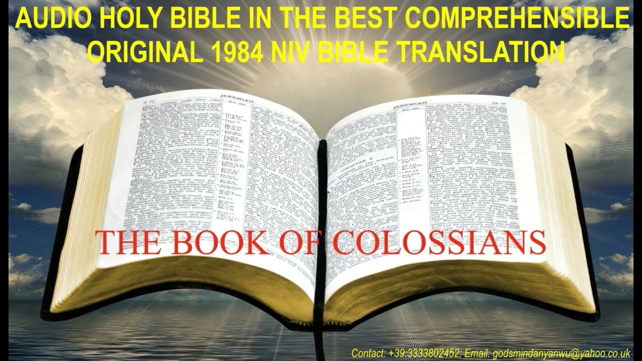 THE BOOK OF COLOSSIANS - IN THE BEST ORIGINAL 1984 NIV BIBLE