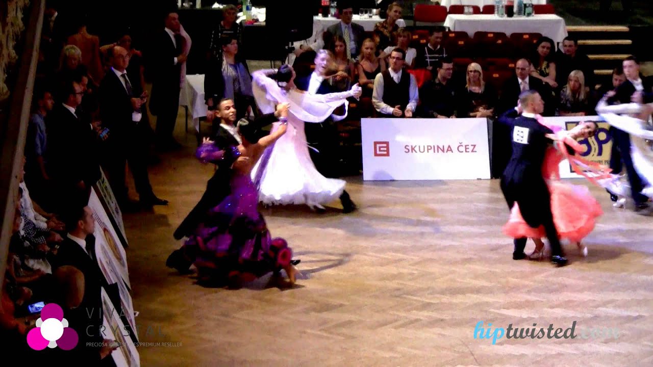 Matteo Cicchitti - Simona Brecikova, Prague Open 2013, WDSF WO standard, 4. round - slowfox